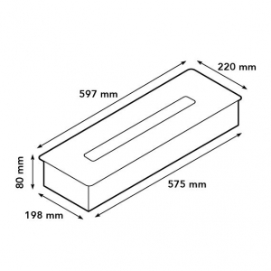 Bioethanol Brenner L mit Lippe (5820LB)
