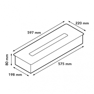 Bioethanol Brenner L mit Lippe (5820LB)