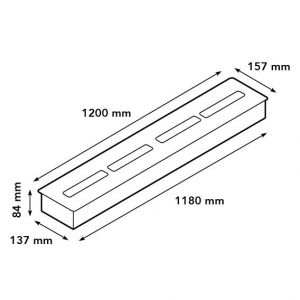 Bioethanol Brenner XXL mit Lippe (11814LB)